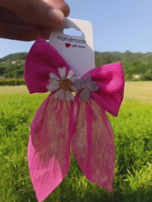 Fiocco Margherita e Ortensia|fiori veri di Lucca|pezzo unico