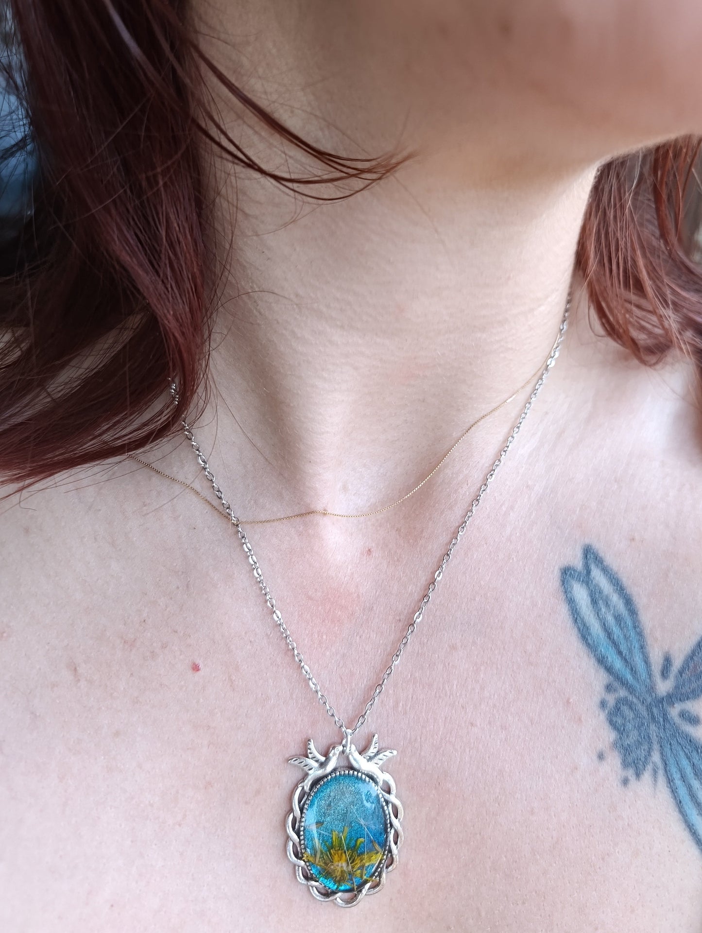 Collana "Desiderio"- Soffione vero di Lucca