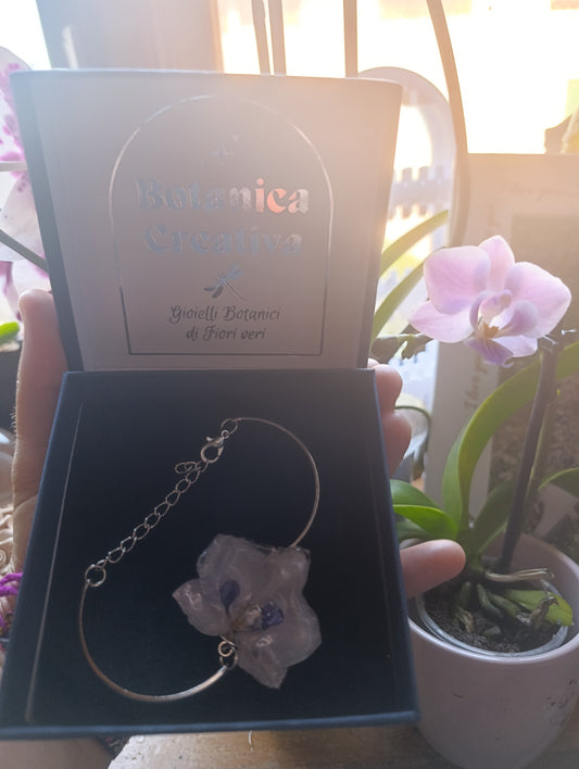 Braccialetto Orchidea Mini Phalaenopsis – Acciaio Ipoallergenico