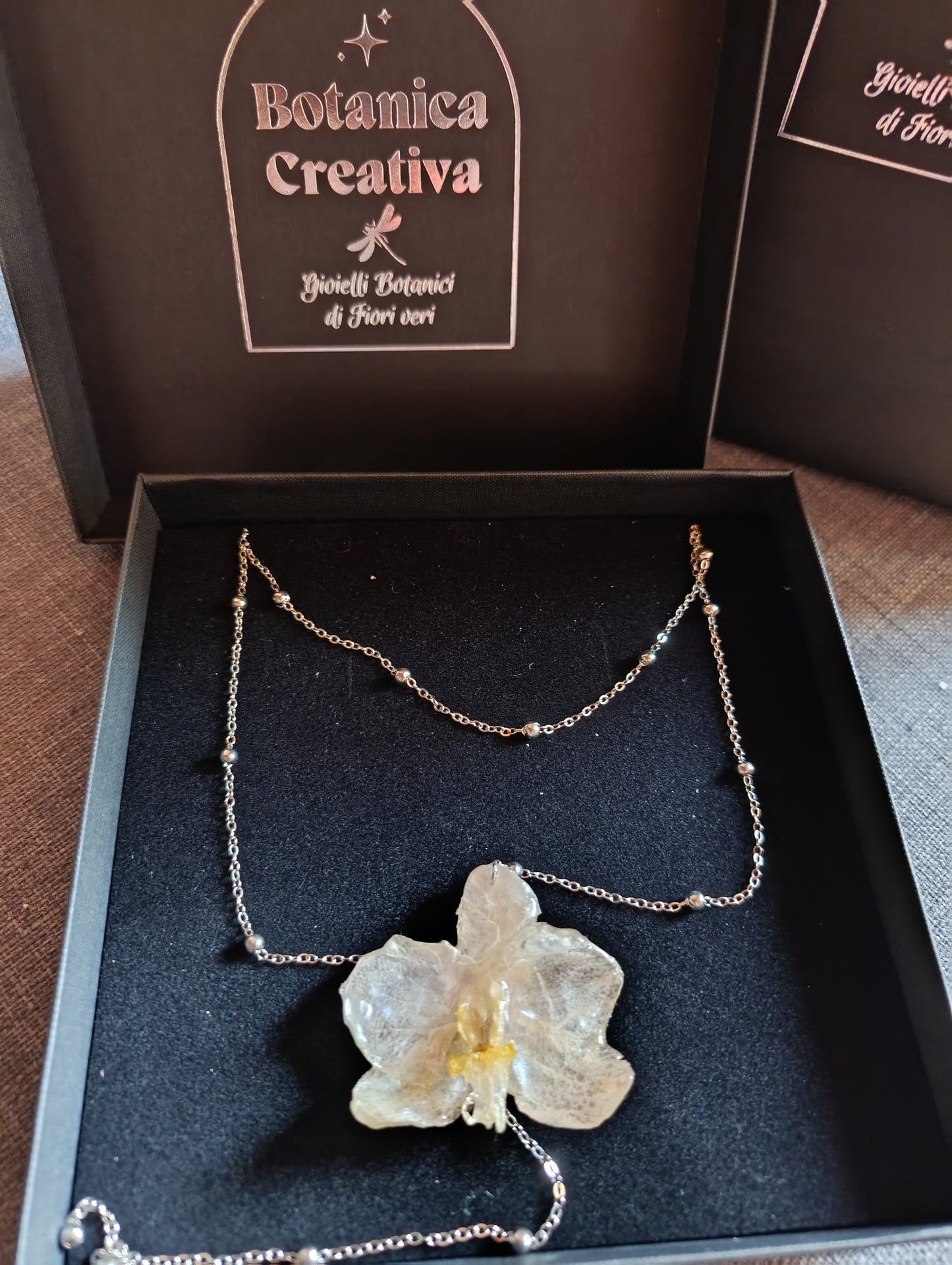Collana Orchidea bianca| fatta a mano