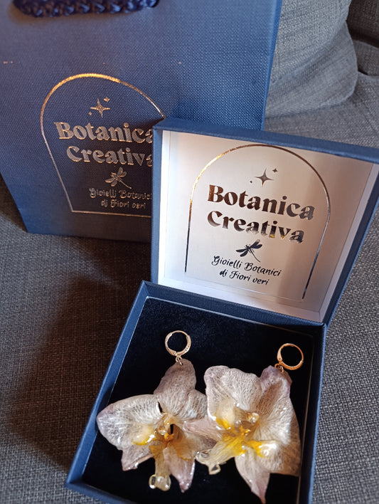 Orecchini Orchidea – Argento 925