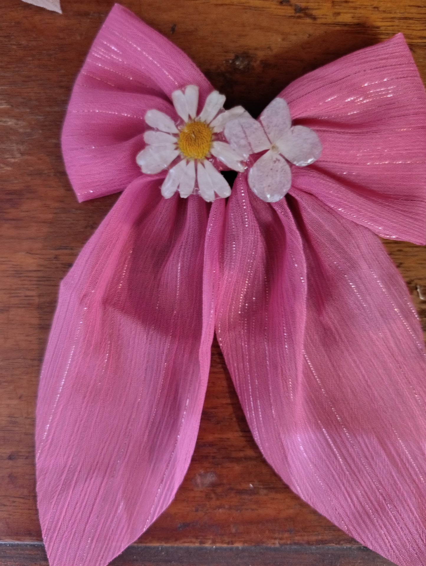 Fiocco Margherita e Ortensia|fiori veri di Lucca|pezzo unico