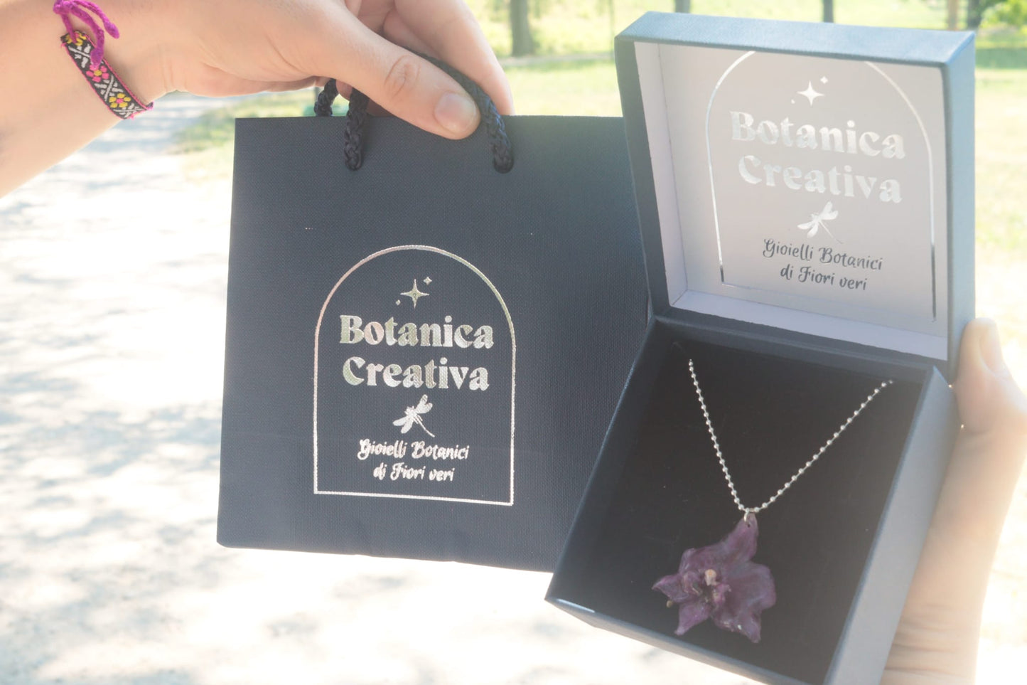 Collana Mini Orchidea – Argento 925
