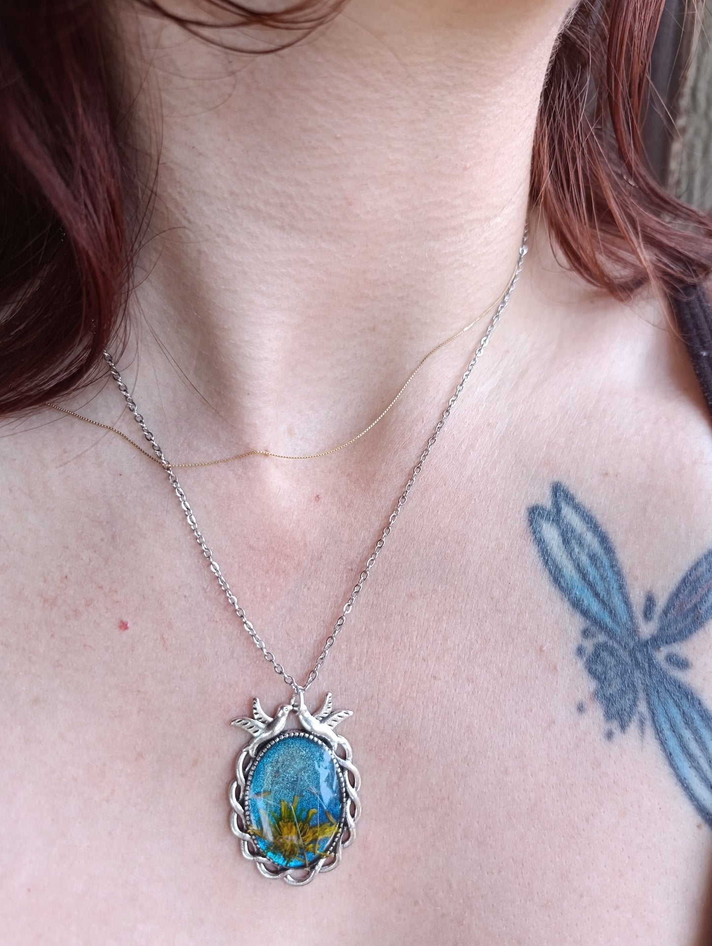 Collana "Desiderio"- Soffione vero di Lucca