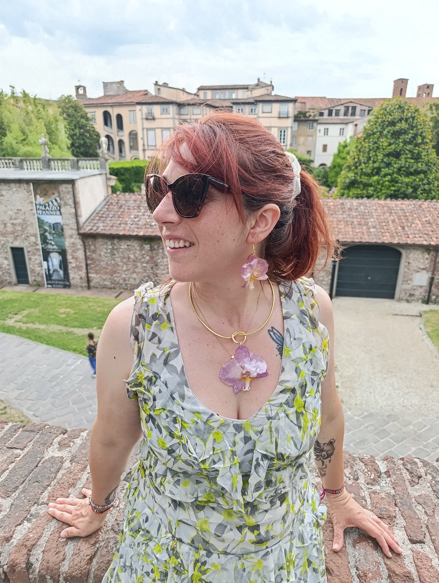 Orecchini "Orchidea Eterna"- Fiori Veri Lucca| coppia unica