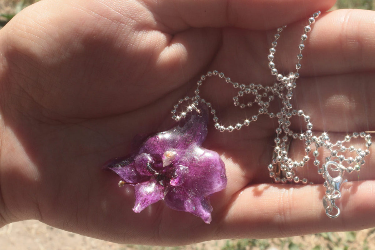 Collana Mini Orchidea – Argento 925