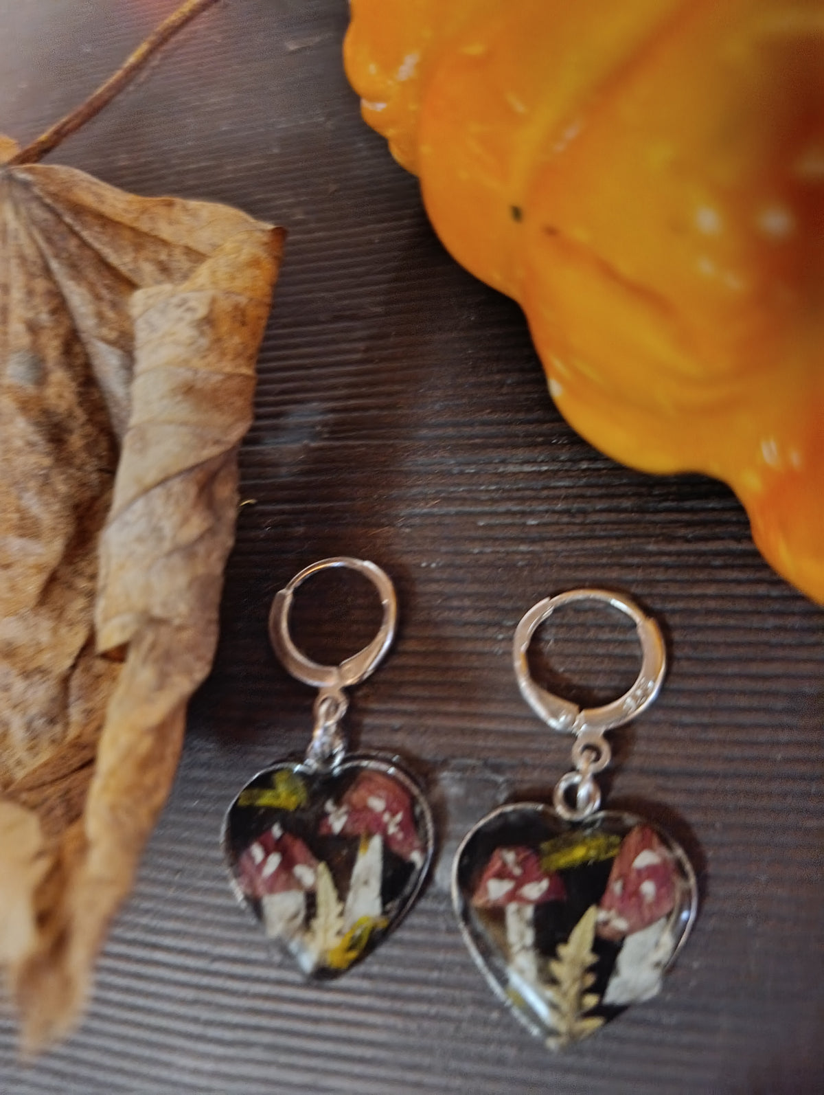 Orecchini Cuori D'autunno 🍄