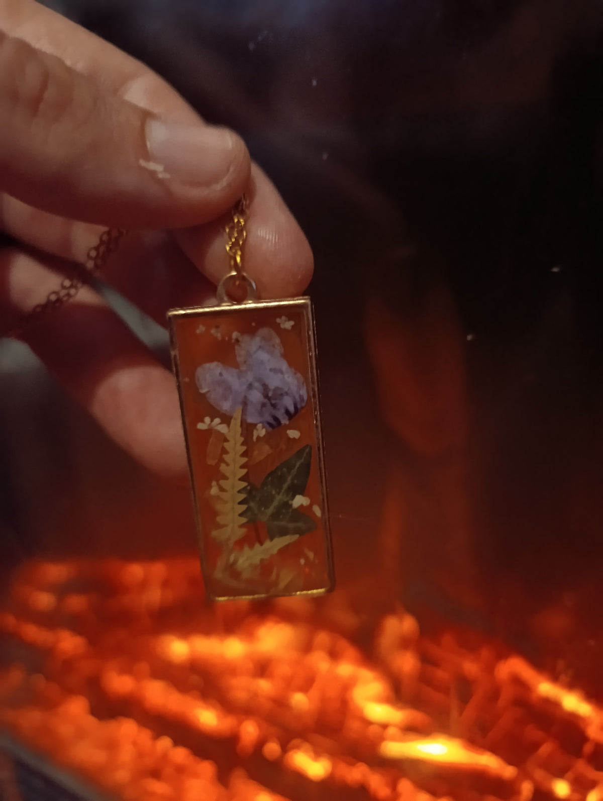 Collana Ciclamino d'Autunno| fiori veri di Lucca