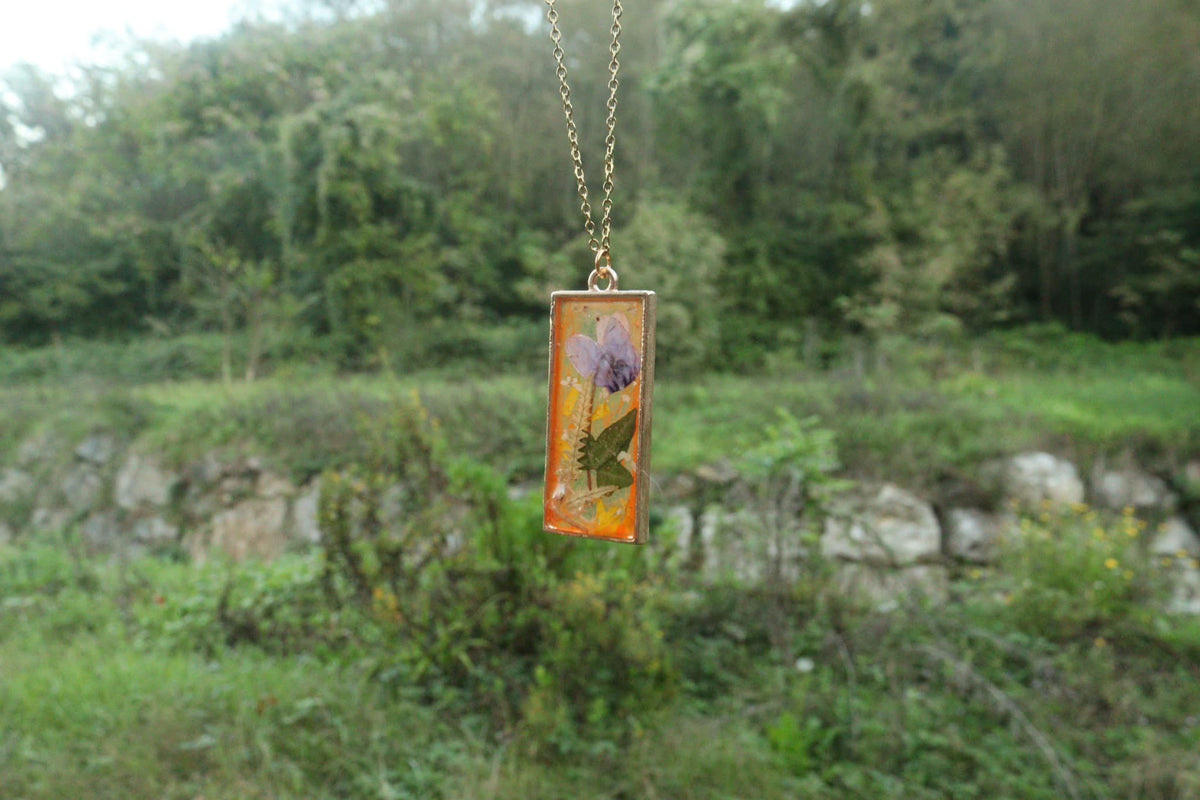 Collana Ciclamino d'Autunno| fiori veri di Lucca