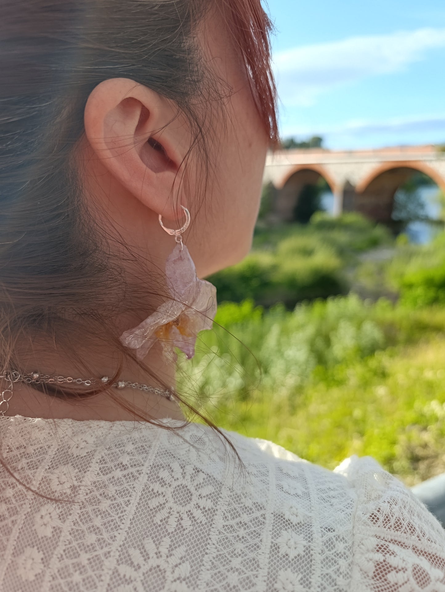 Orecchini Orchidea – Argento 925