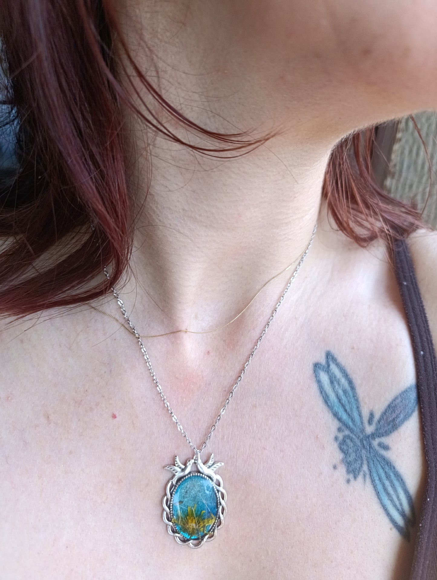 Collana "Desiderio"- Soffione vero di Lucca