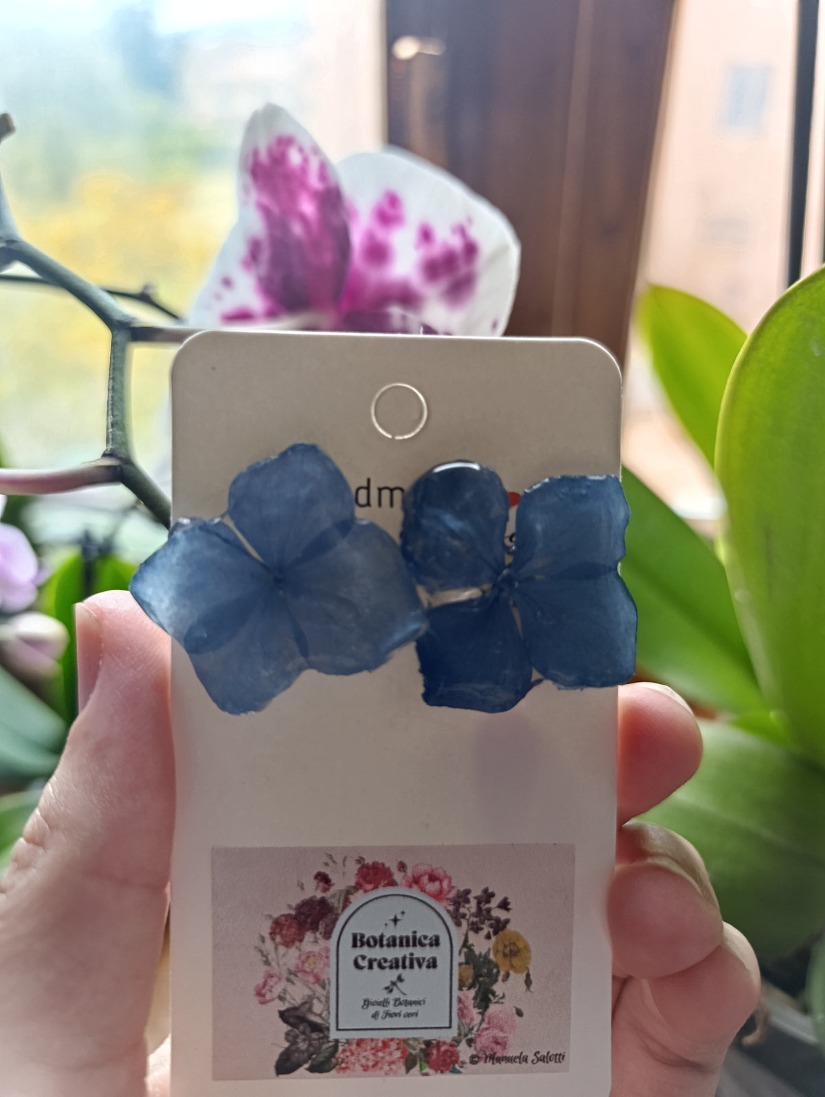 Orecchini Ortensia Lobo|fiori Veri