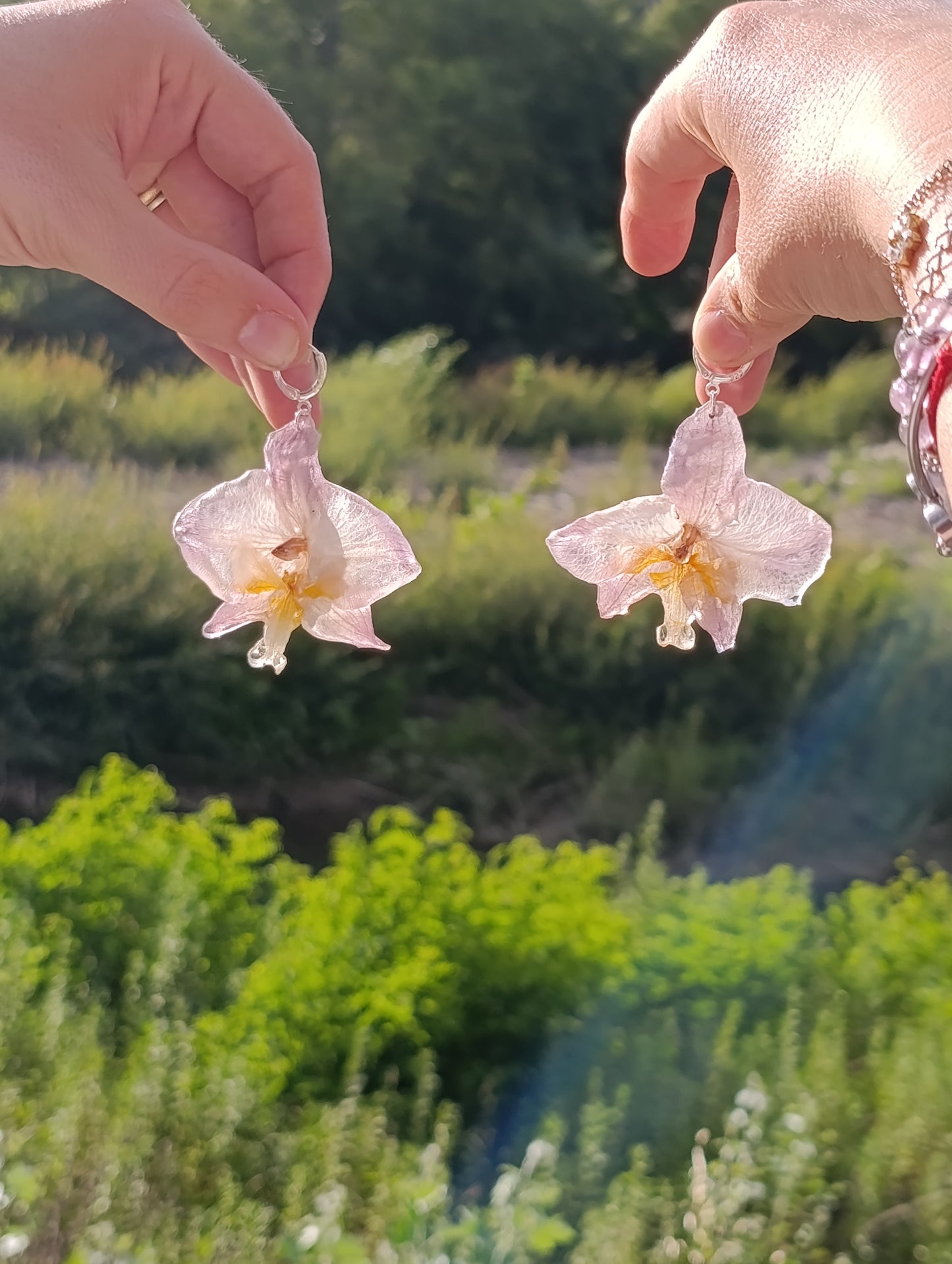 Orecchini Orchidea – Argento 925