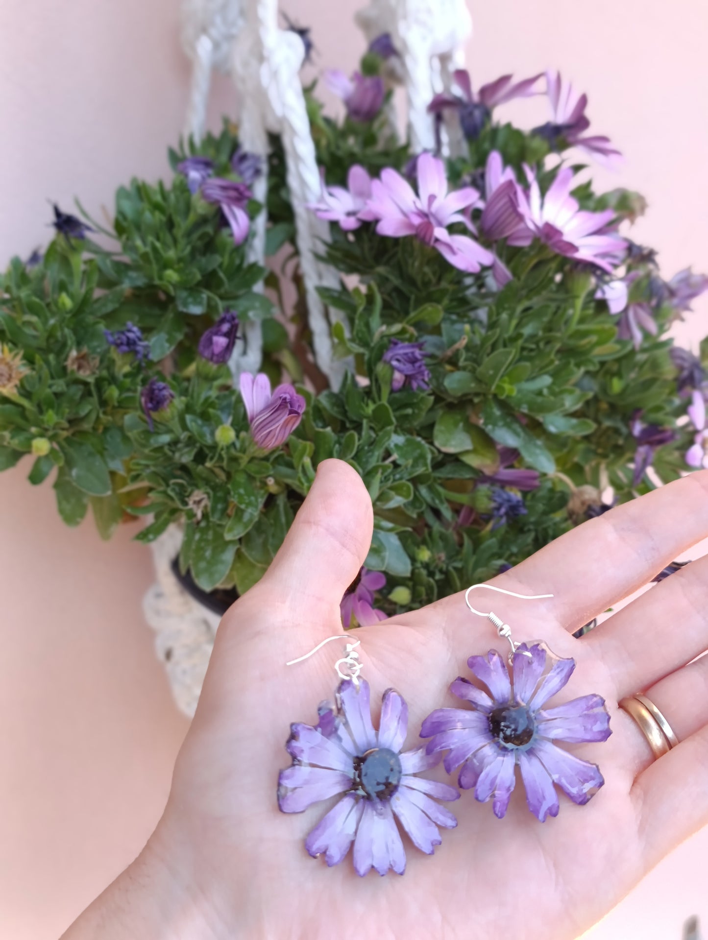 Orecchini Dimorfoteche / fiori Veri e resina