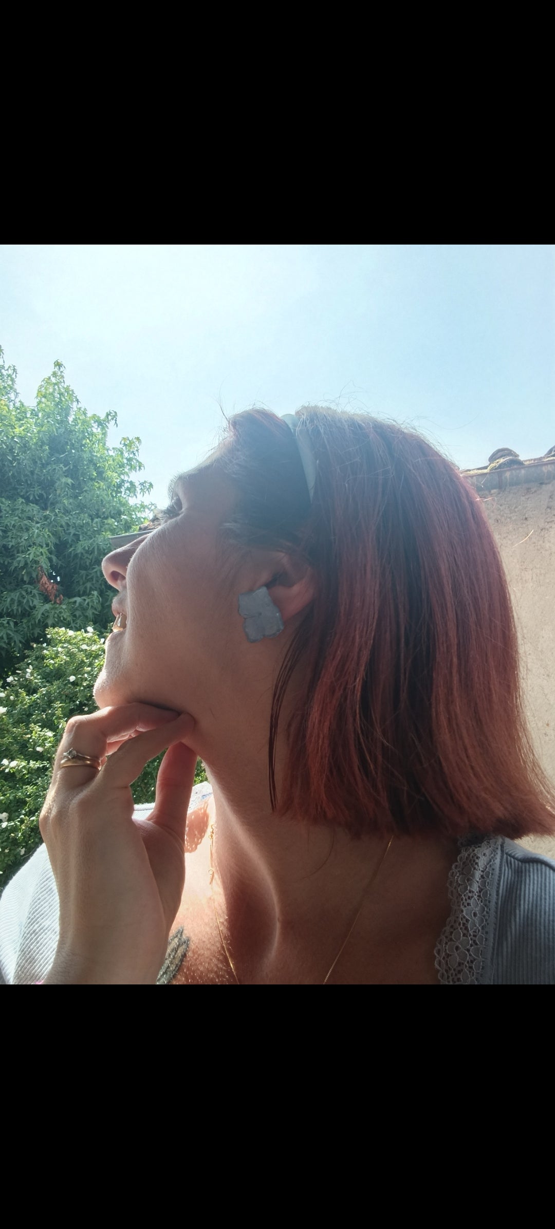 Orecchini Ortensia blu lobo-piccoli