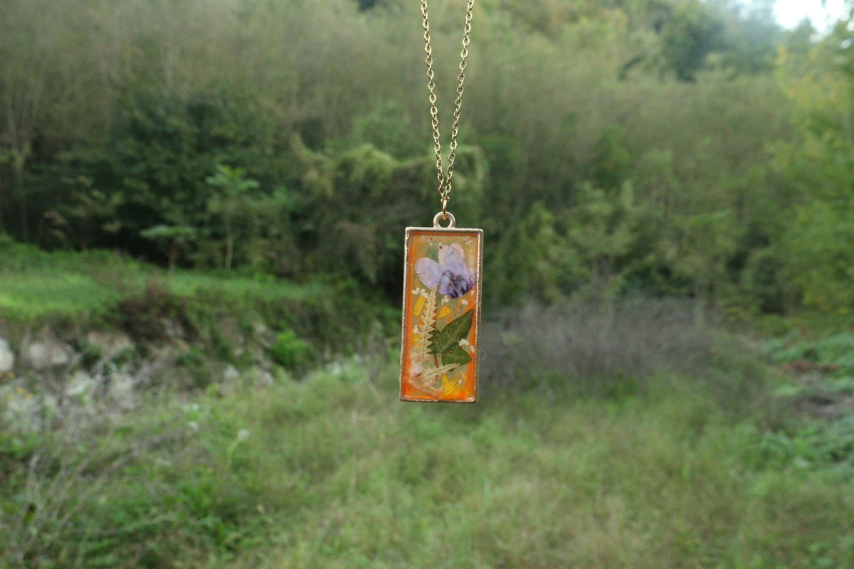 Collana Ciclamino d'Autunno| fiori veri di Lucca
