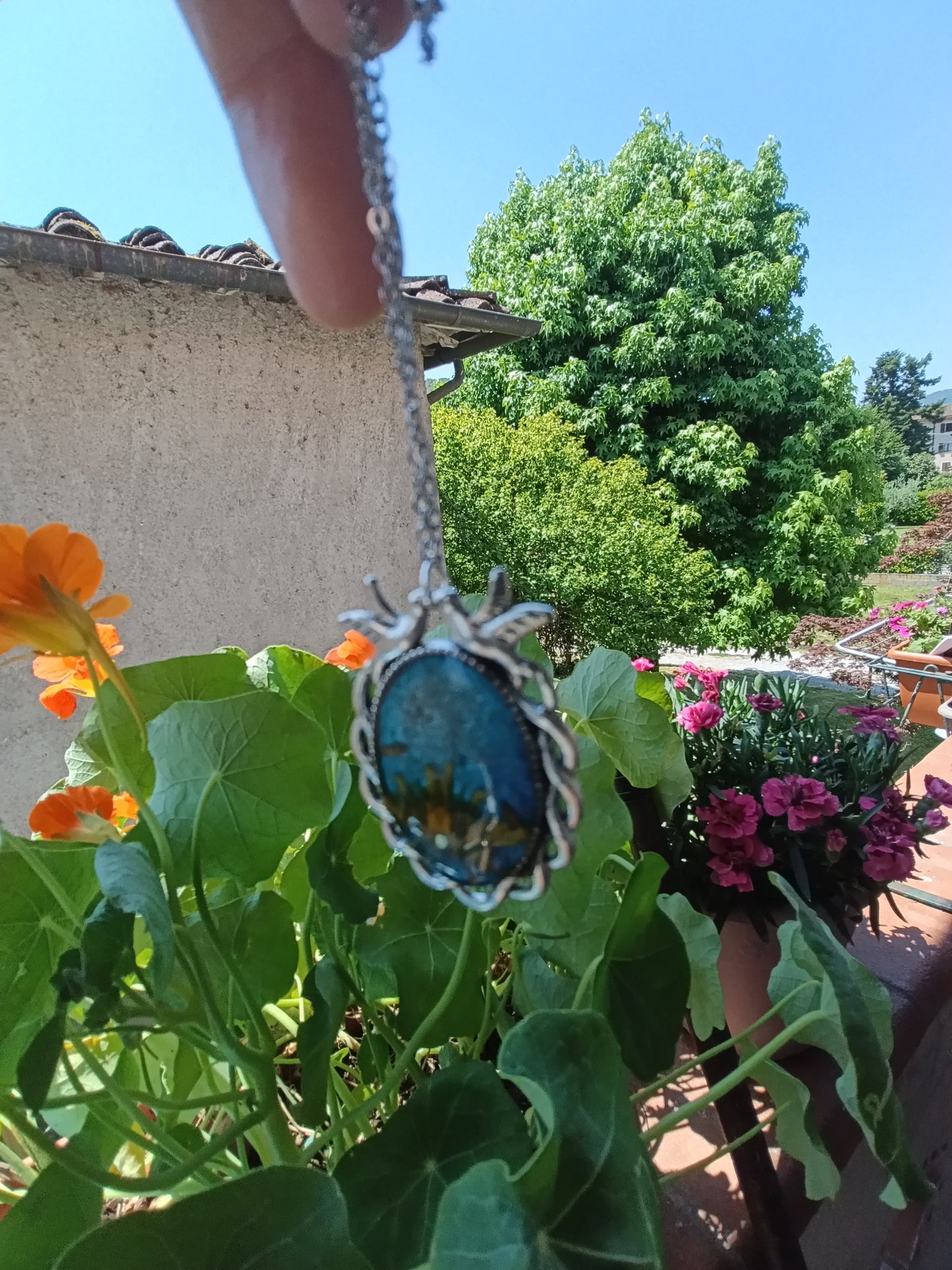 Collana "Desiderio"- Soffione vero di Lucca