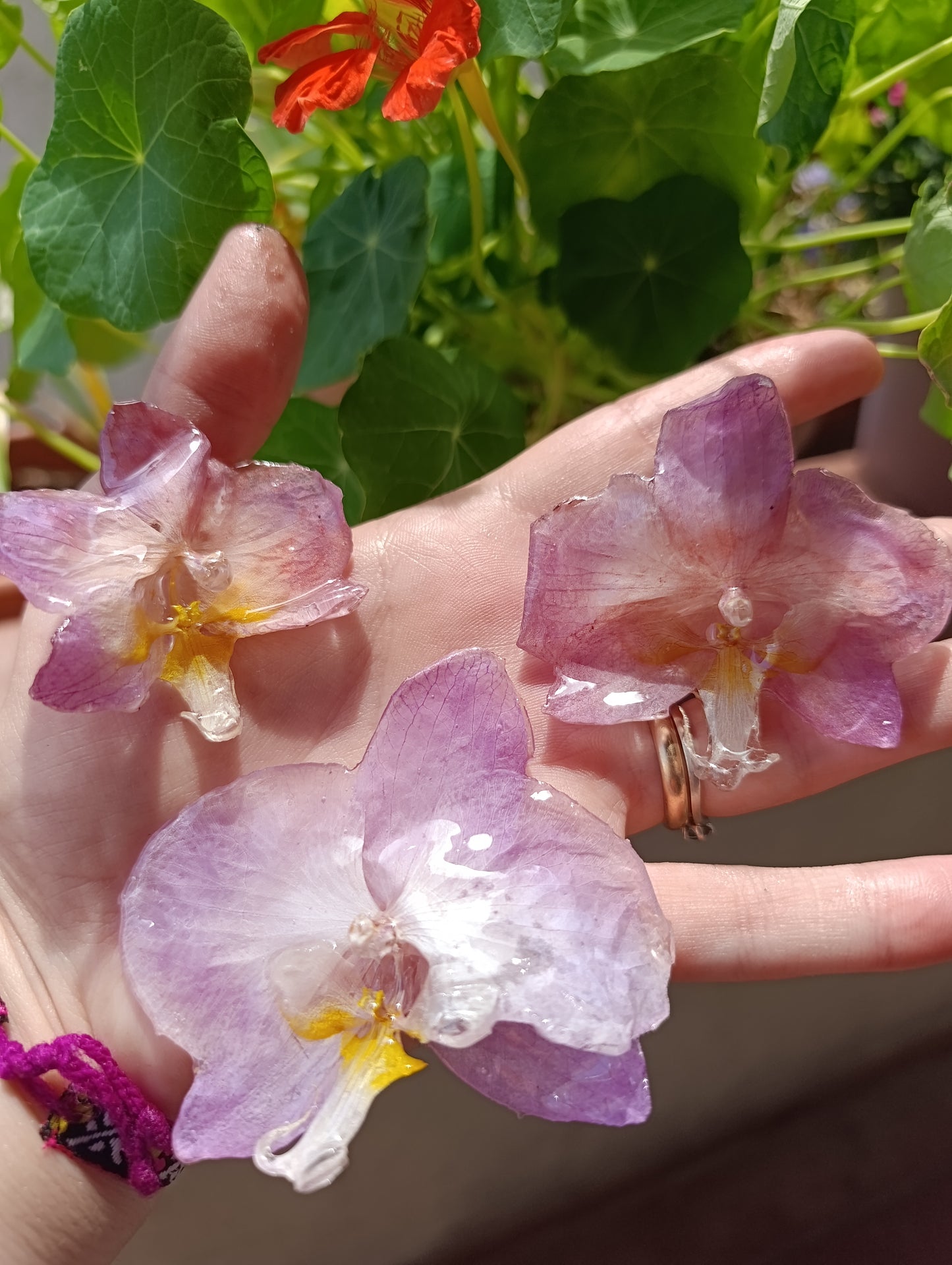 Orecchini "Orchidea Eterna"- Fiori Veri Lucca| coppia unica