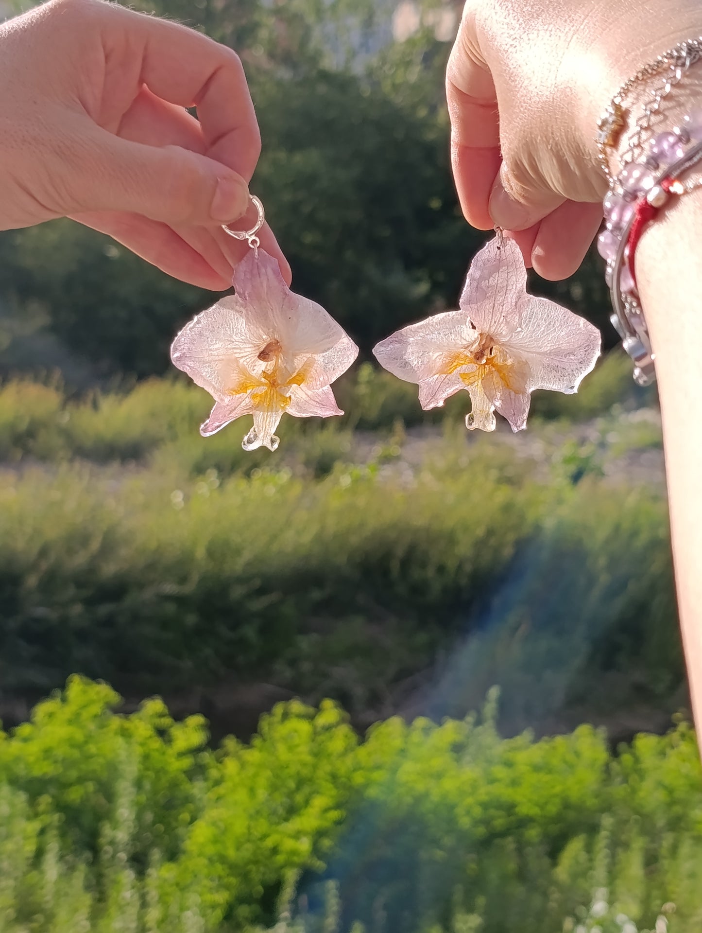 Orecchini Orchidea – Argento 925
