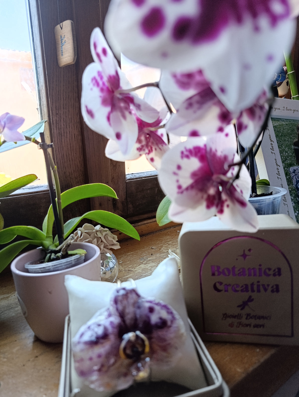 Bracciale con Orchidea — pezzo unico| fatto a Lucca|
