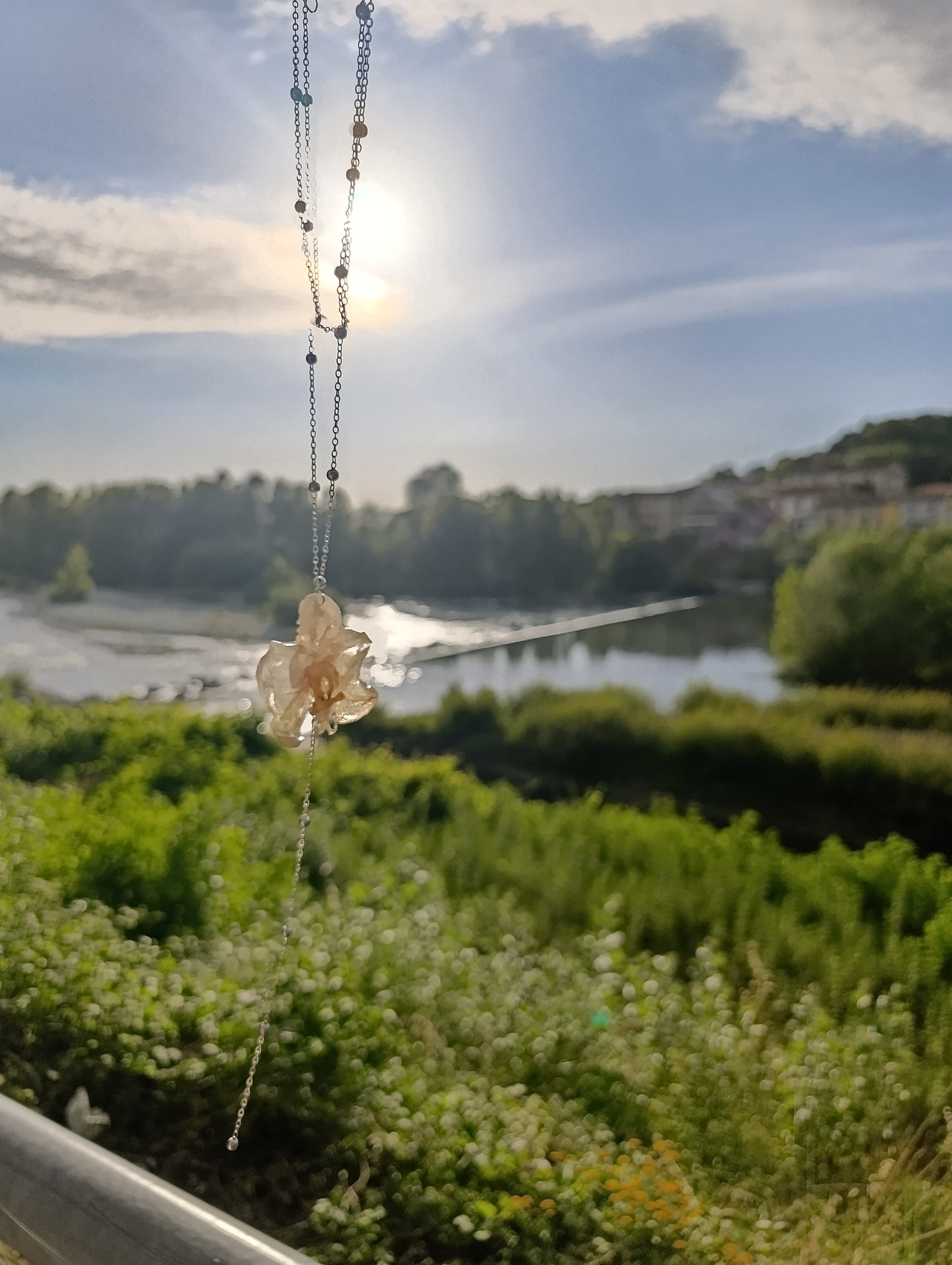Collana Orchidea bianca| fatta a mano