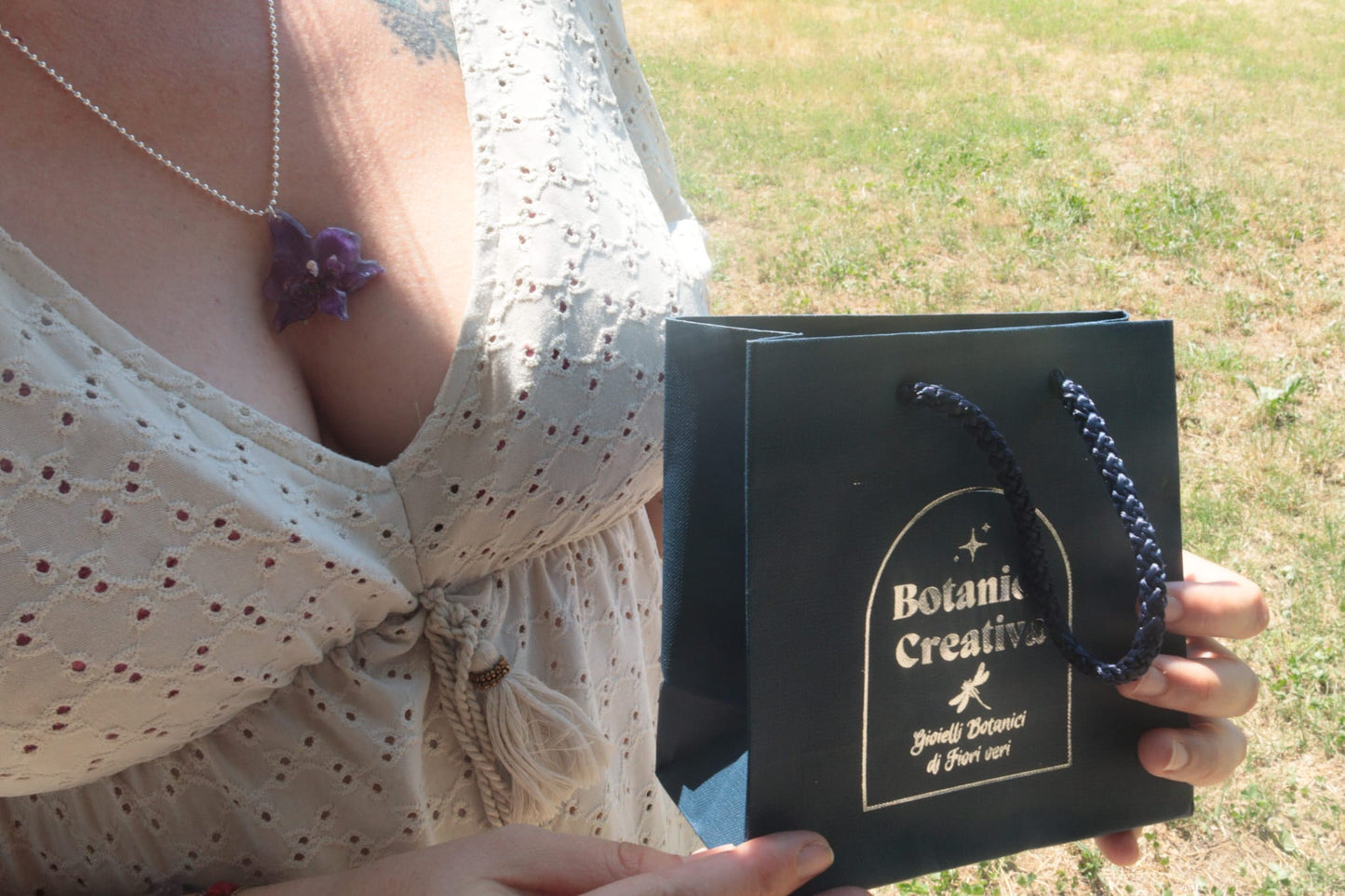 Collana Mini Orchidea – Argento 925
