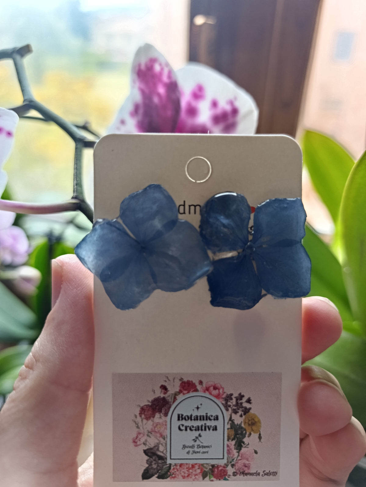 Orecchini Ortensia Lobo|fiori Veri