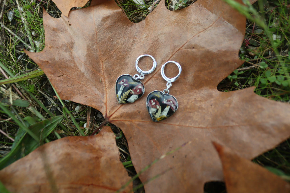 Orecchini Cuori D'autunno 🍄