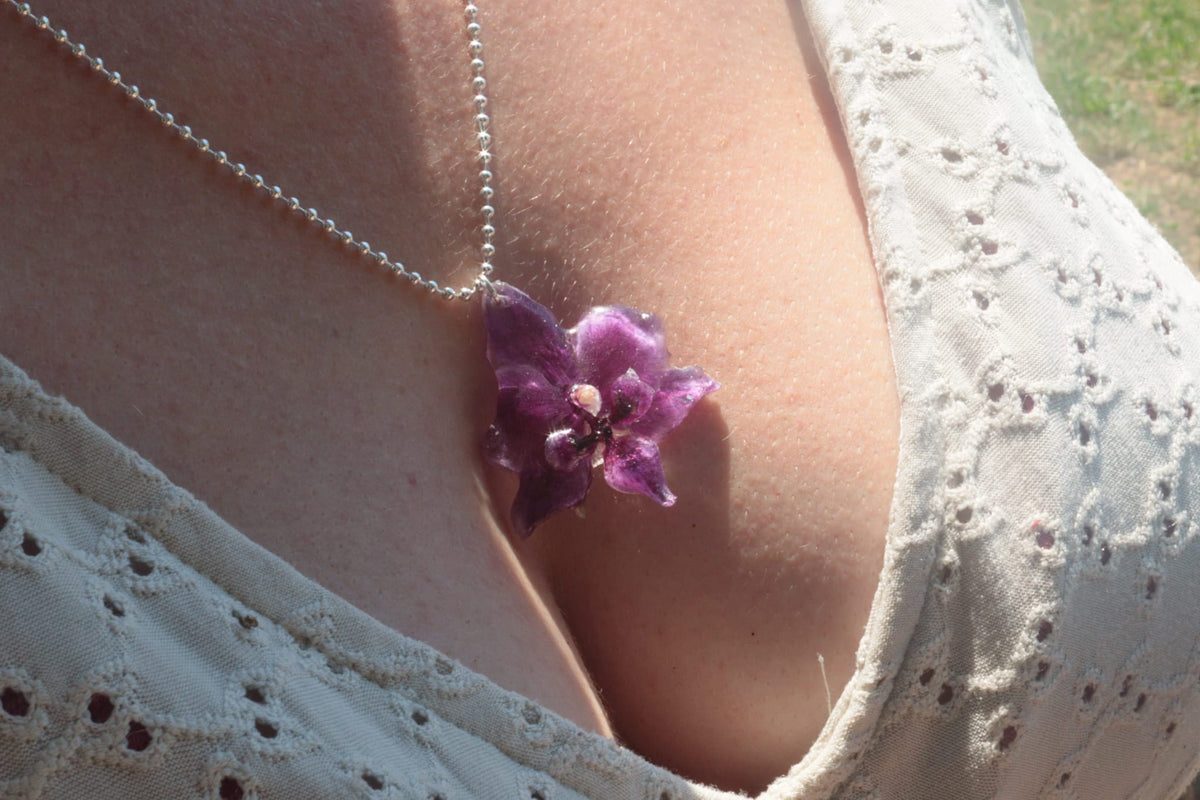 Collana Mini Orchidea – Argento 925