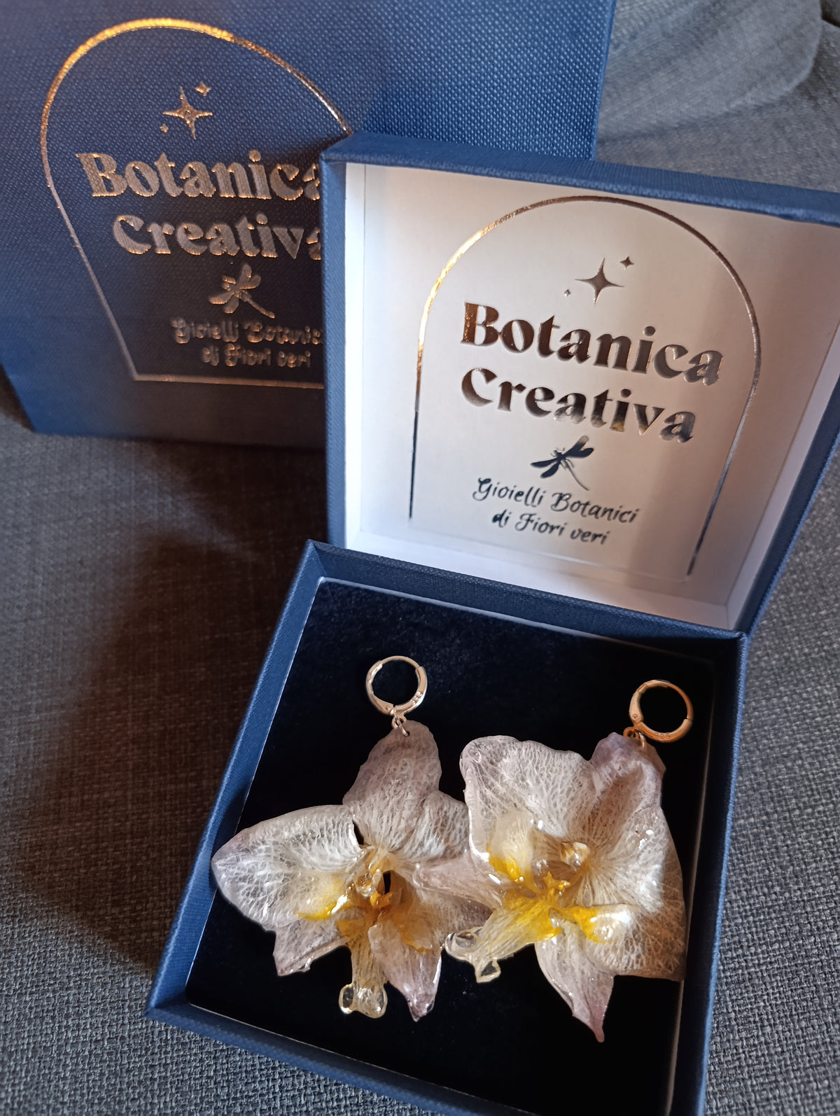 Orecchini Orchidea – Argento 925